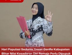 Hari Populasi Sedunia, Insan GenRe Kabupaten Blitar Nilai Kesadaran Diri Remaja Perlu Dipupuk untuk Menurunkan Angka Pernikahan Dini