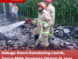 Diduga Alami Konsleting Listrik, Dapur Milik Poninten Dilalap Si Jago Merah