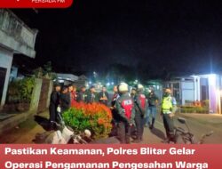 Pastikan Keamanan, Polres Blitar Gelar Operasi Pengamanan Pengesahan Warga Baru PSHT