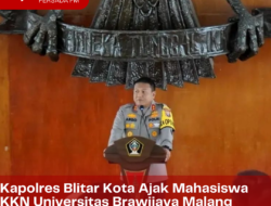 Kapolres Blitar Kota Ajak Mahasiswa KKN Universitas Brawijaya Malang Hormati Kultur Lokal