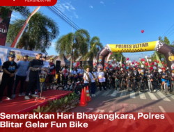 Semarakkan Hari Bhayangkara, Polres Blitar Gelar Fun Bike
