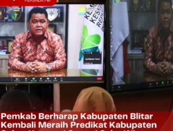 Pemkab Berharap Kabupaten Blitar Kembali Meraih Predikat Kabupaten Sehat Kategori Swasti Saba Wistara