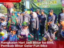 Rangkaian Hari Jadi Blitar ke 699, Pemkab Blitar Gelar Fun Bike