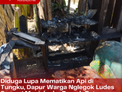 Diduga Lupa Mematikan Api di Tungku, Dapur Warga Nglegok Ludes Sampai Menjalar ke Rumah Tetangga