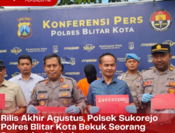 Rilis Akhir Agustus, Polsek Sukorejo Polres Blitar Kota Bekuk Seorang Pengedar Narkoba