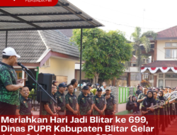 Meriahkan Hari Jadi Blitar ke 699, Dinas PUPR Kabupaten Blitar Gelar Jalan Sehat bersama OPD