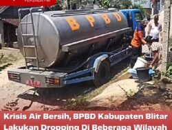 Krisis Air Bersih, BPBD Kabupaten Blitar Lakukan Dropping Di Beberapa Wilayah