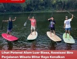 Lihat Potensi Alam Luar Biasa, Asosisasi Biro Perjalanan Wisata Blitar Raya Kenalkan Olahraga Stand Up Paddle untuk Umum