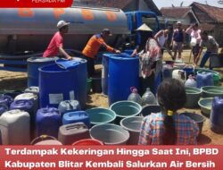 Terdampak Kekeringan Hingga Saat Ini, BPBD Kabupaten Blitar Kembali Salurkan Air Bersih di Kecamatan Wates