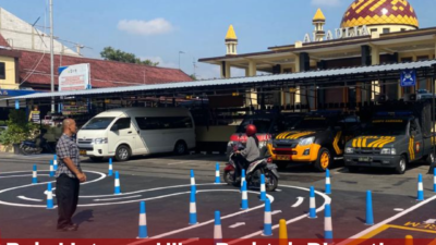 Pola Lintasan Ujian Praktek Diganti, Bikin SIM C di Polres Blitar Kota Makin Mudah