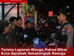 Terima Laporan Warga, Polres Blitar Kota Gerebek Sekelompok Remaja sedang Mengkonsumsi Miras