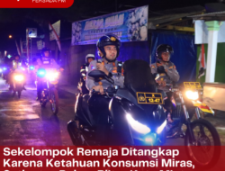 Sekelompok Remaja Ditangkap Karena Ketahuan Konsumsi Miras, Satlantas Polres Blitar Kota Minta Orang Tua Perketat Pengawasan