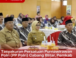 Tasyakuran Persatuan Purnawirawan Polri (PP Polri) Cabang Blitar, Pemkab Berharap Tetap Kompak dan Berikan Edukasi Positif Bagi Masyarakat