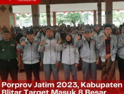 Porprov Jatim 2023, Kabupaten Blitar Target Masuk 8 Besar