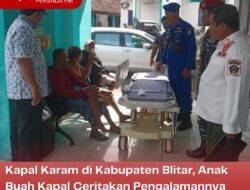 Kapal Karam di Kabupaten Blitar, Anak Buah Kapal Ceritakan Pengalamannya