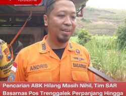 Pencarian ABK Hilang Masih Nihil, Tim SAR Basarnas Pos Trenggalek Perpanjang Hingga Besok