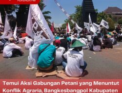 Temui Aksi Gabungan Petani yang Menuntut Konflik Agraria, Bangkesbangpol Kabupaten Blitar Akan Segera Tindak Lanjut