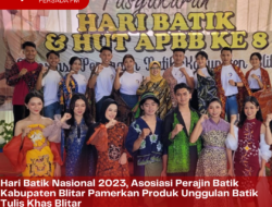 Hari Batik Nasional 2023, Asosiasi Perajin Batik Kabupaten Blitar Pamerkan Produk Unggulan Batik Tulis Khas Blitar