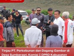 Tinjau PT. Perkebunan dan Dagang Gambar di Desa Sumberasri, Komisi I DPRD Kabupaten Blitar Segera Panggil Pihak Terkait