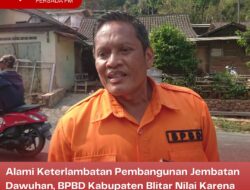 Alami Keterlambatan Pembangunan Jembatan Dawuhan, BPBD Kabupaten Blitar Nilai Karena Kontur Tanah yang Keras