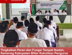 Tingkatkan Peran dan Fungsi Tempat Ibadah, Kemenag Kabupaten Blitar Kukuhkan Pengurus BKM