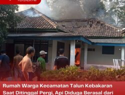 Rumah Warga Kecamatan Talun Kebakaran Saat Ditinggal Pergi, Api Diduga Berasal dari Konsleting Listrik