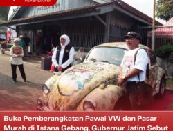 Buka Pemberangkatan Pawai VW dan Pasar Murah di Istana Gebang, Gubernur Jatim Sebut Stok Beras Masih Aman