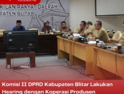 Komisi II DPRD Kabupaten Blitar Lakukan Hearing dengan Koperasi Produsen Amartapadi