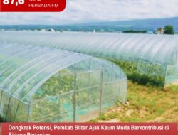 Dongkrak Potensi, Pemkab Blitar Ajak Kaum Muda Berkontribusi di Bidang Pertanian