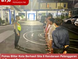 Polres Blitar Kota Berhasil Sita 8 Kendaraan Pelanggaran di Operasi Balap Liar