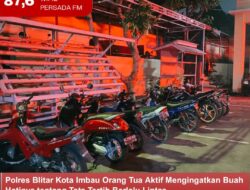 Polres Blitar Kota Imbau Orang Tua Aktif Mengingatkan Buah Hatinya tentang Tata Tertib Berlalu Lintas