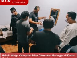 Heboh, Warga Kabupaten Blitar Ditemukan Meninggal di Kamar Hotel