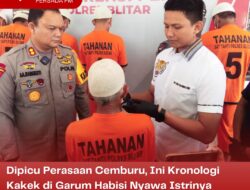 Dipicu Perasaan Cemburu, Ini Kronologi Kakek di Garum Habisi Nyawa Istrinya
