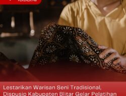 Lestarikan Warisan Seni Tradisional, Dispusip Kabupaten Blitar Gelar Pelatihan Membatik