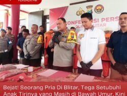 Bejat! Seorang Pria Di Blitar, Tega Setubuhi Anak Tirinya yang Masih di Bawah Umur, Kini Diringkus Kepolisian
