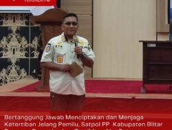 Bertanggung Jawab Menciptakan dan Menjaga Ketertiban Jelang Pemilu, Satpol PP Kabupaten Blitar Bersama Bawaslu akan Tertibkan Alat Peraga Kampanye