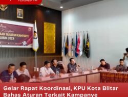 Gelar Rapat Koordinasi, KPU Kota Blitar Bahas Aturan Terkait Kampanye