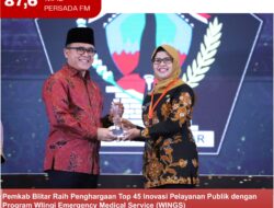 Pemkab Blitar Raih Penghargaan Top 45 Inovasi Pelayanan Publik dengan Program Wlingi Emergency Medical Service (WINGS)