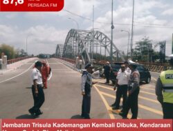 Jembatan Trisula Kademangan Kembali Dibuka, Kendaraan Umum Sudah Bisa Melintas