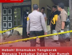 Heboh! Ditemukan Tengkorak Manusia Terkubur Dalam Cor Rumah di Kabupaten Blitar