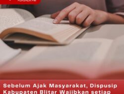 Sebelum Ajak Masyarakat, Dispusip Kabupaten Blitar Wajibkan setiap Staf dan Karyawan Gemar Membaca