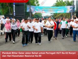 Pemkab Blitar Gelar Jalan Sehat untuk Peringati HUT Ke-52 Korpri dan Hari Kesehatan Nasional Ke-59