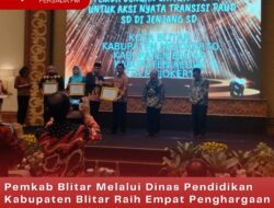 Pemkab Blitar Melalui Dinas Pendidikan Kabupaten Blitar Raih Empat Penghargaan dari Kemendikbud Ristek RI