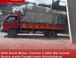 KPU Kota Blitar Terima 1.300 Biji Kotak Suara pada Pengiriman Gelombang Pertama