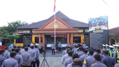 Polres Blitar Kota Kerahkan 220 Personel dalam Pengamanan Kunjungan Capres Prabowo Subianto di Makam Bung Karno Blitar