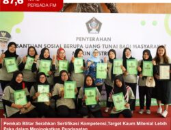 Pemkab Blitar Serahkan Sertifikasi Kompetensi, Target Kaum Milenial Lebih Peka dalam Meningkatkan Pendapatan