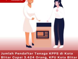 Jumlah Pendaftar Tenaga KPPS di Kota Blitar Capai 3.424 Orang, KPU Kota Blitar Akan Terima 3.059 Tenaga