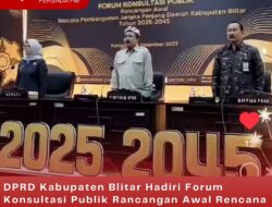 DPRD Kabupaten Blitar Hadiri Forum Konsultasi Publik Rancangan Awal Rencana Pembangunan Jangka Panjang Daerah