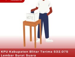 KPU Kabupaten Blitar Terima 532.075 Lembar Surat Suara