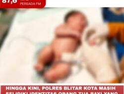 Hingga Kini, Polres Blitar Kota Masih Selidiki Identitas Orang Tua Bayi Yang Ditemukan Di Maliran